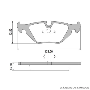 PD-488 PASTILLAS DE FRENO TRASERO