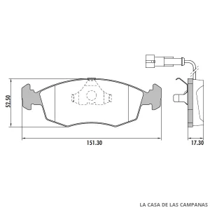 PD-48A PASTILLAS DE FRENO DELANTERO