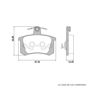 PD-49 PASTILLAS DE FRENO TRASERO