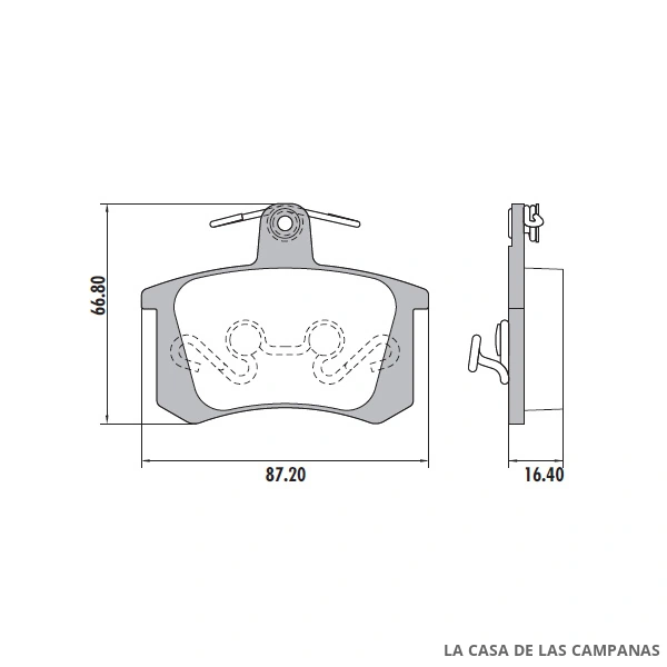 PD-49 PASTILLAS DE FRENO TRASERO