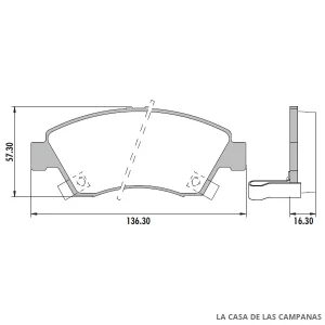 PD-493 PASTILLAS DE FRENO DELANTERO
