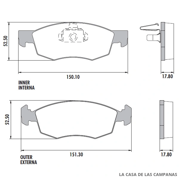 PD-494 PASTILLAS DE FRENO DELANTERO