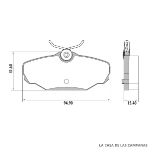 PD-50 PASTILLAS DE FRENO TRASERO