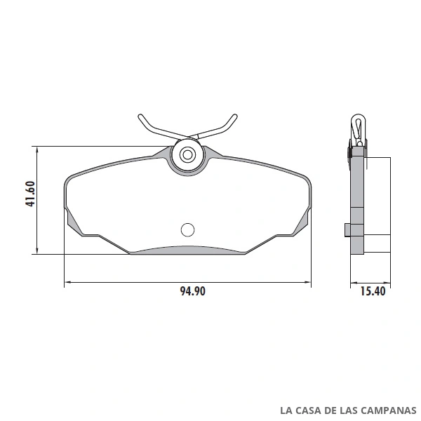PD-50 PASTILLAS DE FRENO TRASERO