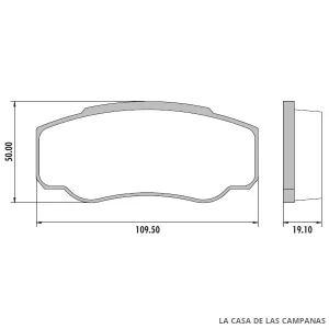 PD-501 PASTILLAS DE FRENO TRASERO