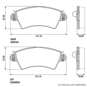PD-507 PASTILLAS DE FRENO DELANTERO