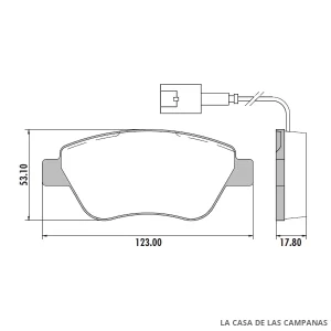 PD-509-A PASTILLAS DE FRENO DELANTERO