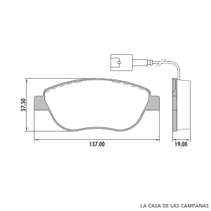 PD-511-B PASTILLAS DE FRENO DELANTERO
