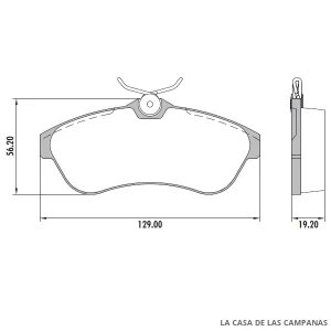 PD-514 PASTILLAS DE FRENO DELANTERO