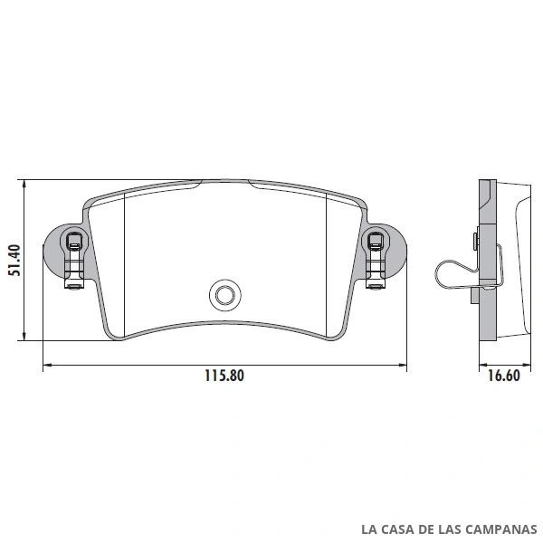 PD-516 PASTILLAS DE FRENO TRASERO
