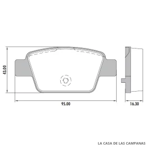 PD-518 PASTILLAS DE FRENO TRASERO