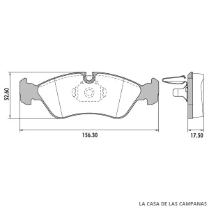 PD-52 PASTILLAS DE FRENO DELANTERO