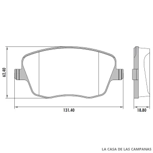 PD-520 PASTILLAS DE FRENO DELANTERO