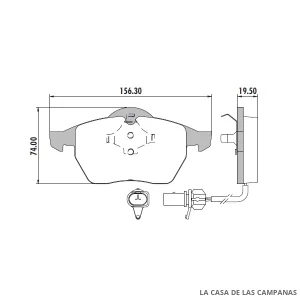 PD-525A PASTILLAS DE FRENO DELANTERO