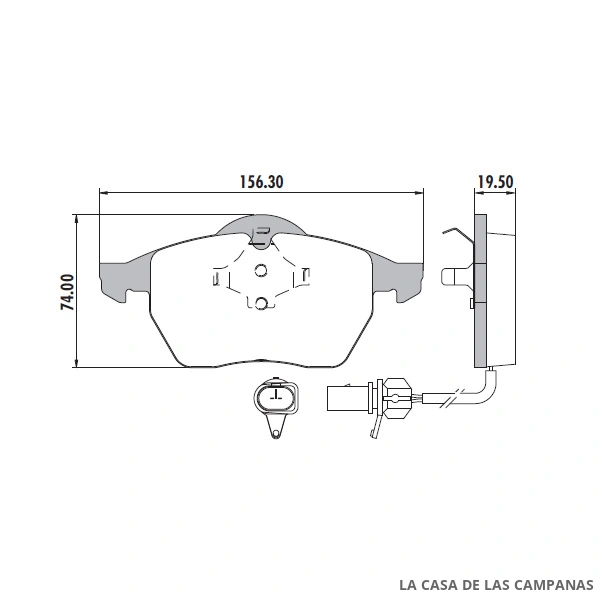 PD-525A PASTILLAS DE FRENO DELANTERO