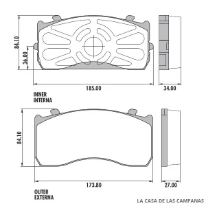 PD-526 PASTILLAS DE FRENO DELANTERO, TRASERO