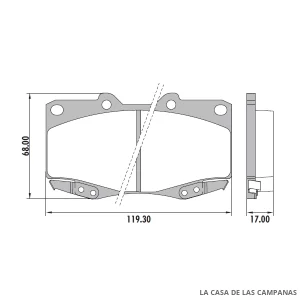 PD-527 PASTILLAS DE FRENO DELANTERO