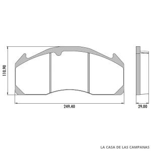 PD-529 PASTILLAS DE FRENO DELANTERO, TRASERO