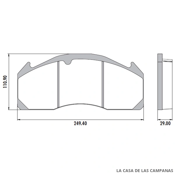 PD-529 PASTILLAS DE FRENO DELANTERO, TRASERO