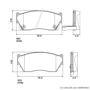 PD-532 PASTILLAS DE FRENO DELANTERO