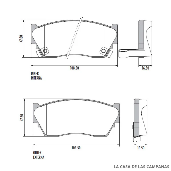 PD-532 PASTILLAS DE FRENO DELANTERO