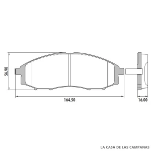PD-534 PASTILLAS DE FRENO DELANTERO