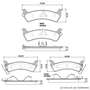 PD-556 PASTILLAS DE FRENO TRASERO
