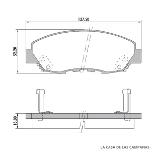 PD-563 PASTILLAS DE FRENO DELANTERO