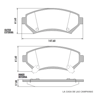 PD-564 PASTILLAS DE FRENO DELANTERO