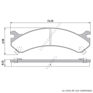 PD-571 PASTILLAS DE FRENO DELANTERO