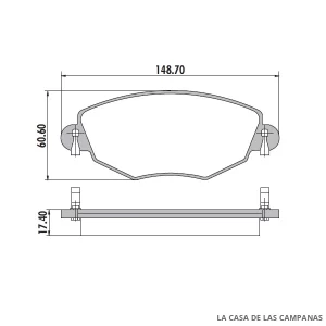 PD-586 PASTILLAS DE FRENO DELANTERO