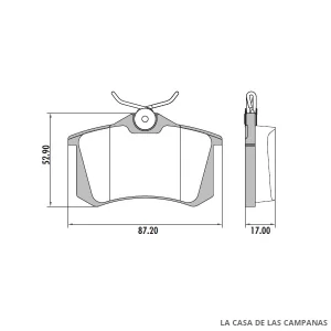 PD-59 PASTILLAS DE FRENO TRASERO