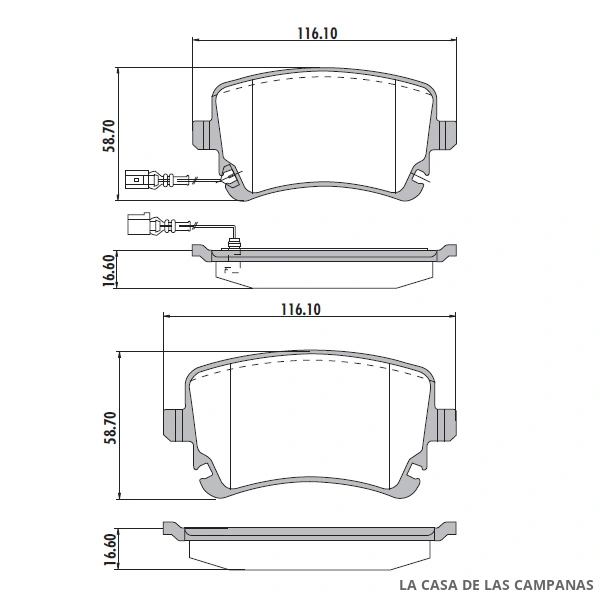 PD-592B PASTILLAS DE FRENO TRASERO