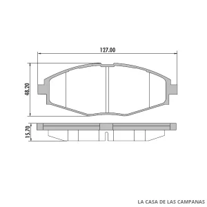 PD-598 PASTILLAS DE FRENO DELANTERO