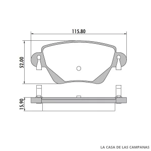 PD-599 PASTILLAS DE FRENO TRASERO