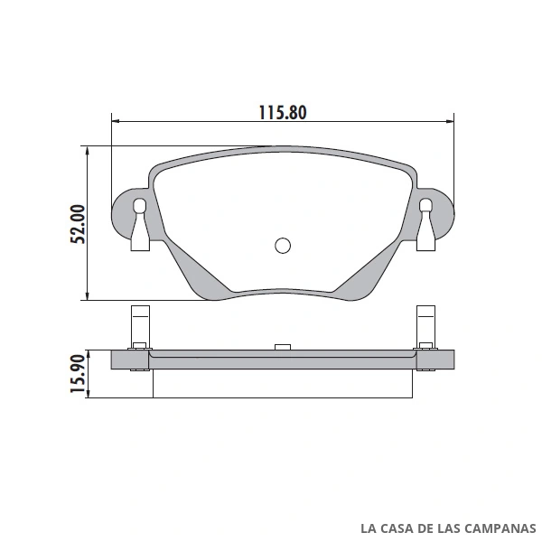 PD-599 PASTILLAS DE FRENO TRASERO