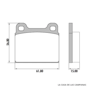 PD-6 PASTILLAS DE FRENO TRASERO
