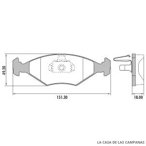 PD-60 PASTILLAS DE FRENO DELANTERO