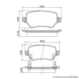 PD-600 PASTILLAS DE FRENO TRASERO