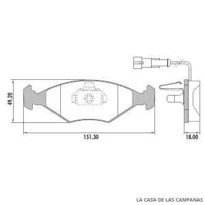 PD-60A PASTILLAS DE FRENO DELANTERO