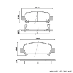 PD-619 PASTILLAS DE FRENO TRASERO