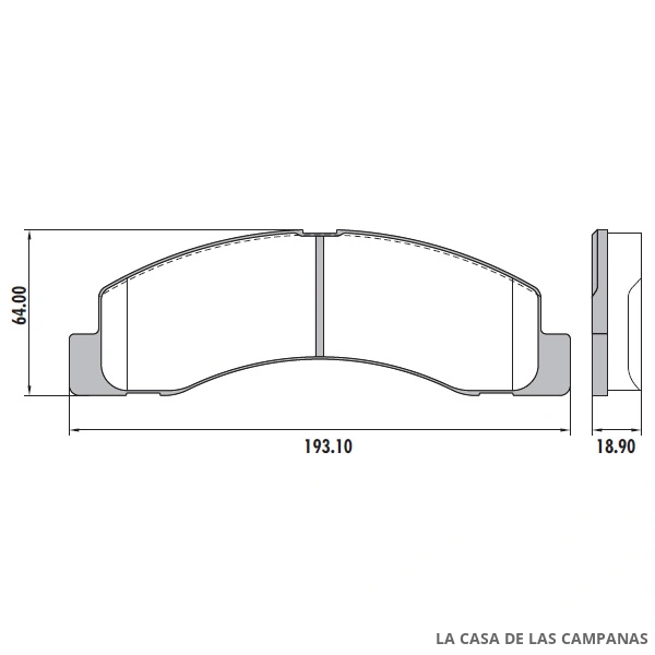 PD-62 PASTILLAS DE FRENO DELANTERO