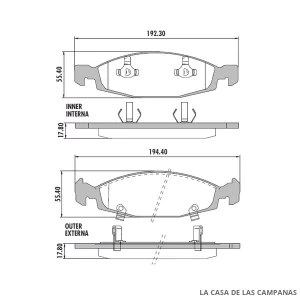 PD-620 PASTILLAS DE FRENO DELANTERO