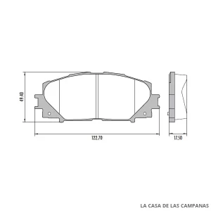 PD-621 PASTILLAS DE FRENO DELANTERO
