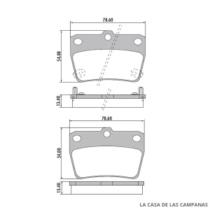 PD-629 PASTILLAS DE FRENO TRASERO
