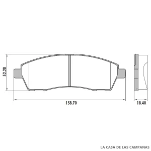 PD-63 PASTILLAS DE FRENO TRASERO