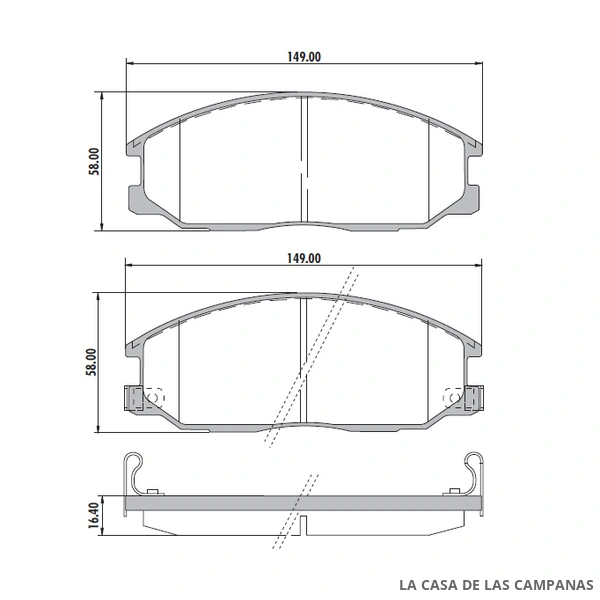 PD-630 PASTILLAS DE FRENO DELANTERO