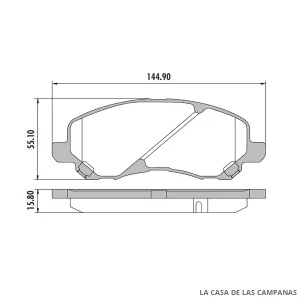 PD-631 PASTILLAS DE FRENO DELANTERO