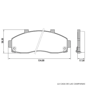 PD-64 PASTILLAS DE FRENO DELANTERO