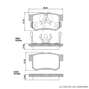 PD-645 PASTILLAS DE FRENO TRASERO